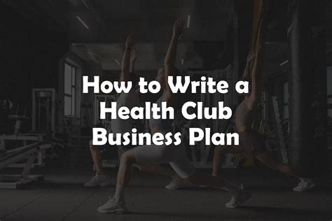 Health Club Business Plan